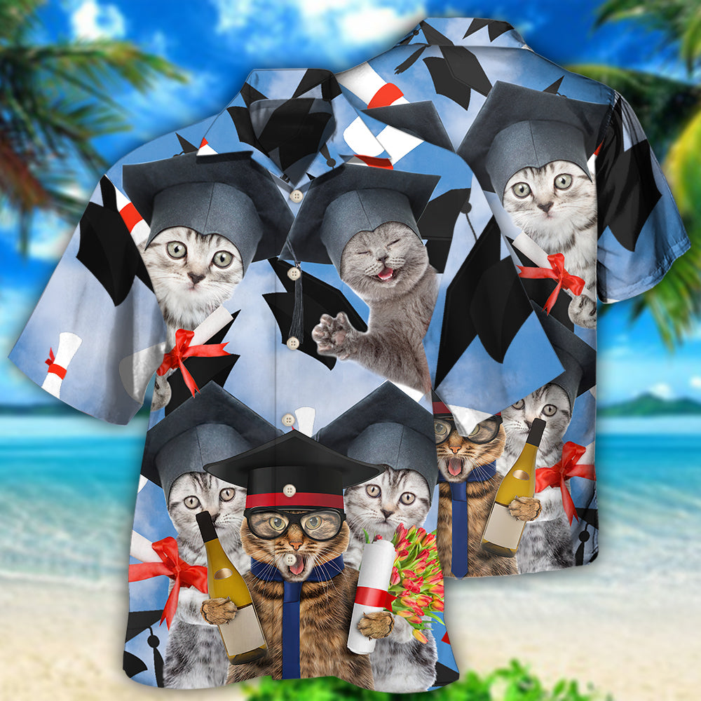 Graduation Cute Cat Hawaii Shirt Ha44322