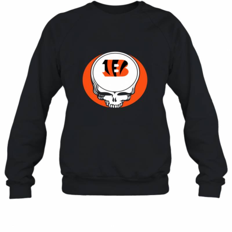 Halloween Skull Funny Football Team Cincinnati Bengals Sweatshirt