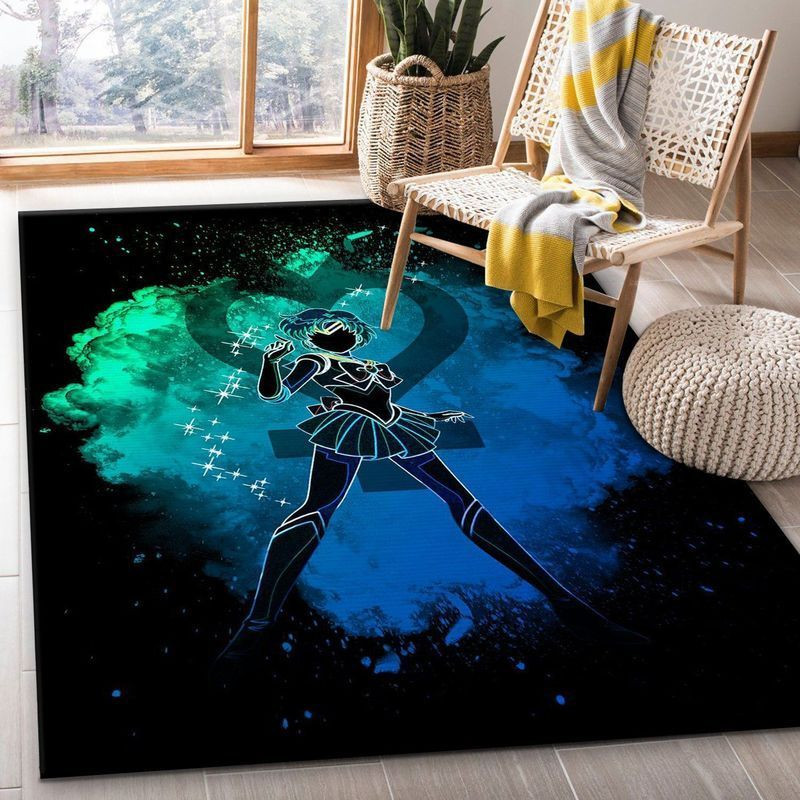 Mercury Soul Anime Hero Area Rug Living Room Rug Home Decor Floor Decor