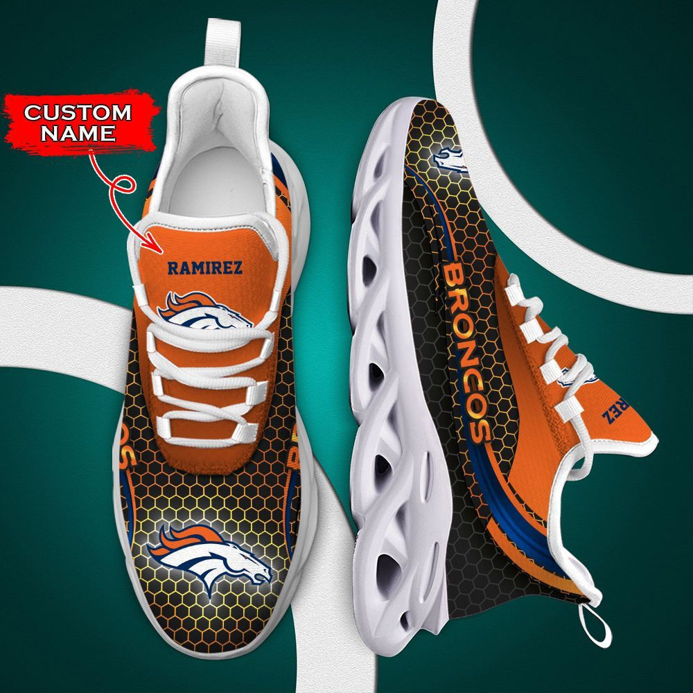 Denver Broncos Max Soul Shoes Luxury Custom Name 01 M3Rtt0194