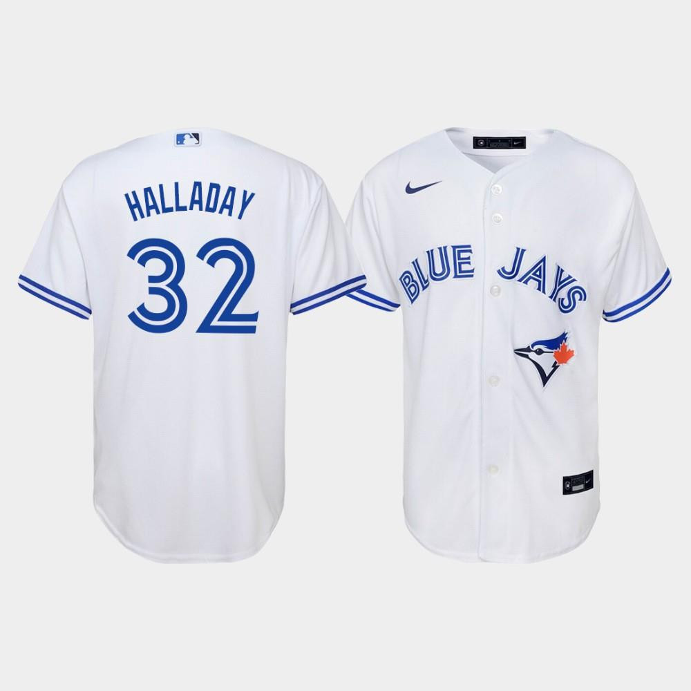 Youth Toronto Blue Jays Roy Halladay 32 White Home Jersey