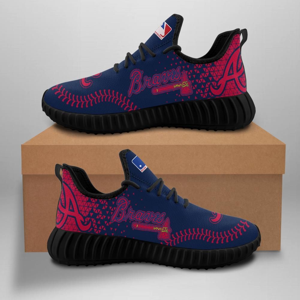 Atlanta Braves Unisex Sneakers New Sneakers Custom Shoes Baseball Yeezy Boost