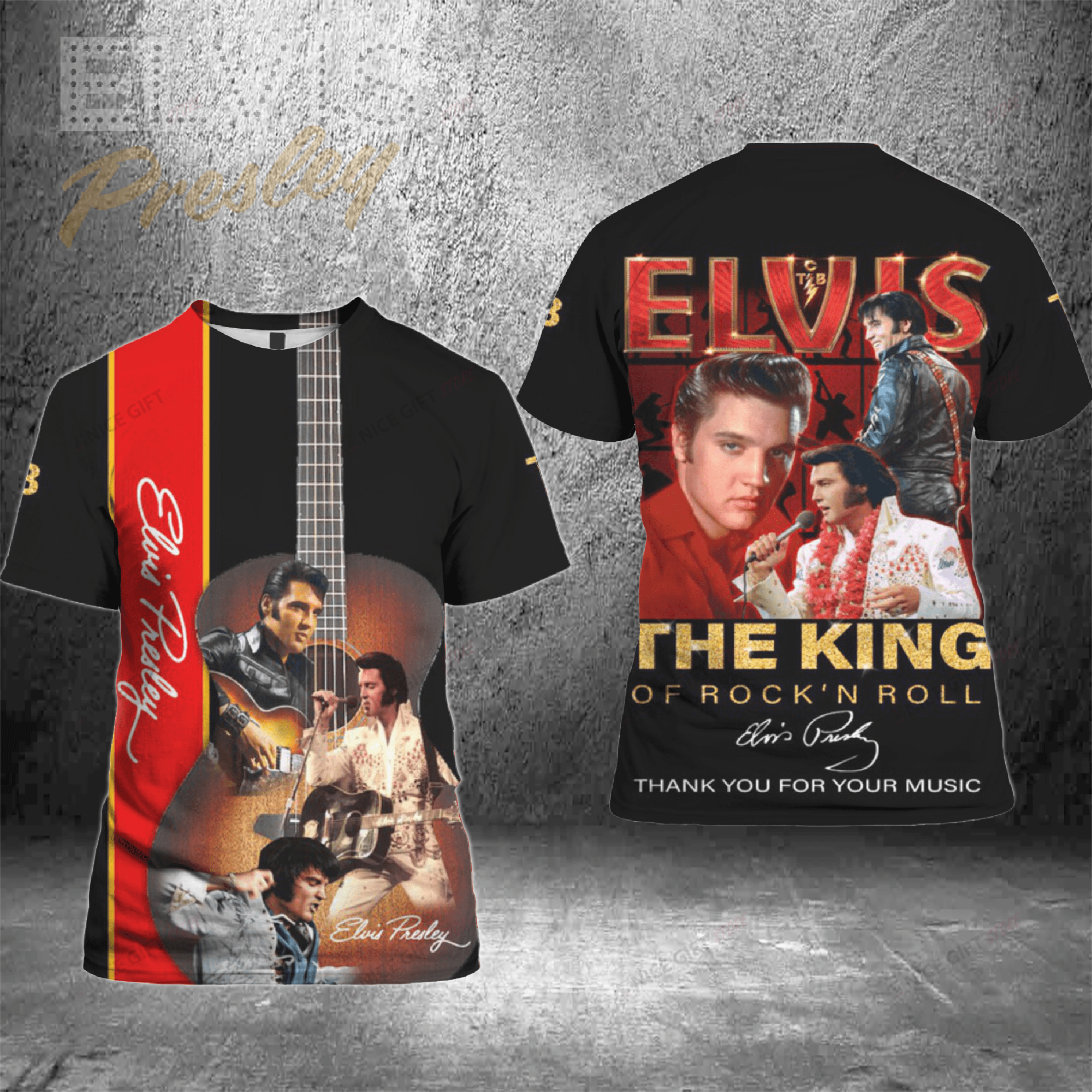 Elvis Presley 3D T-Shirt 3Ts-Z9Z8
