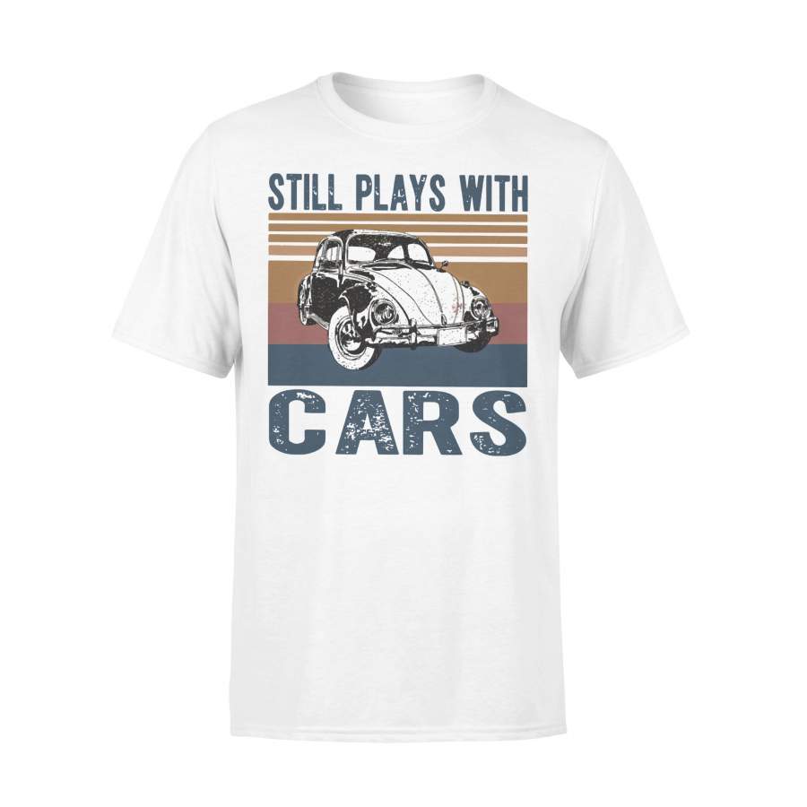 Still Plays With Cars Classic Vintage Retro T-Shirt