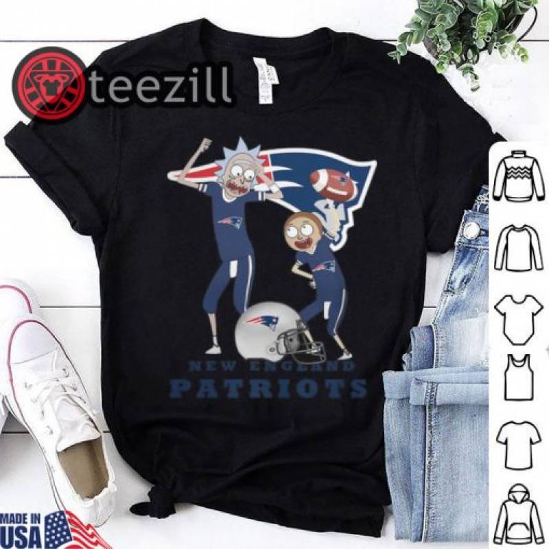 Rick and Morty New England Patriots Tshirt