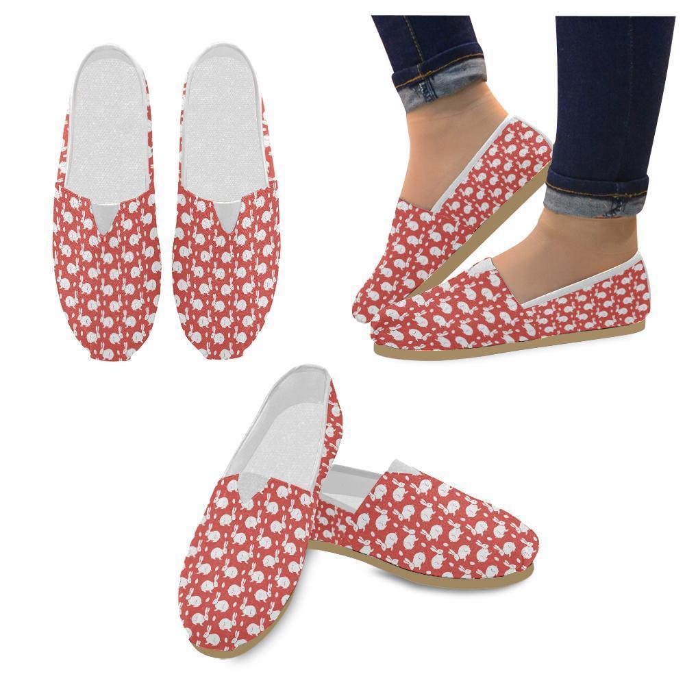 Rabbit Pattern Print Design Rb017 Women Casual Shoes