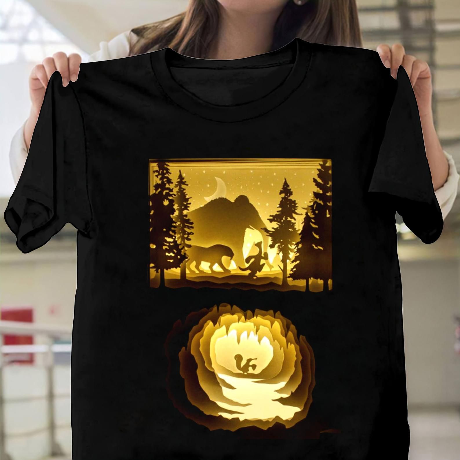 Silhouette Ice Age Animals T-Shirt Ice Age Cartoon Movie Shirt Shirt For Gift For Movie T Classic Shirt Shirt