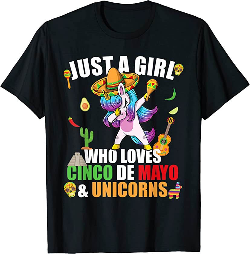 Who Loves Cinco De Mayo Unicorns Mexican Party Men Women T-Shirt