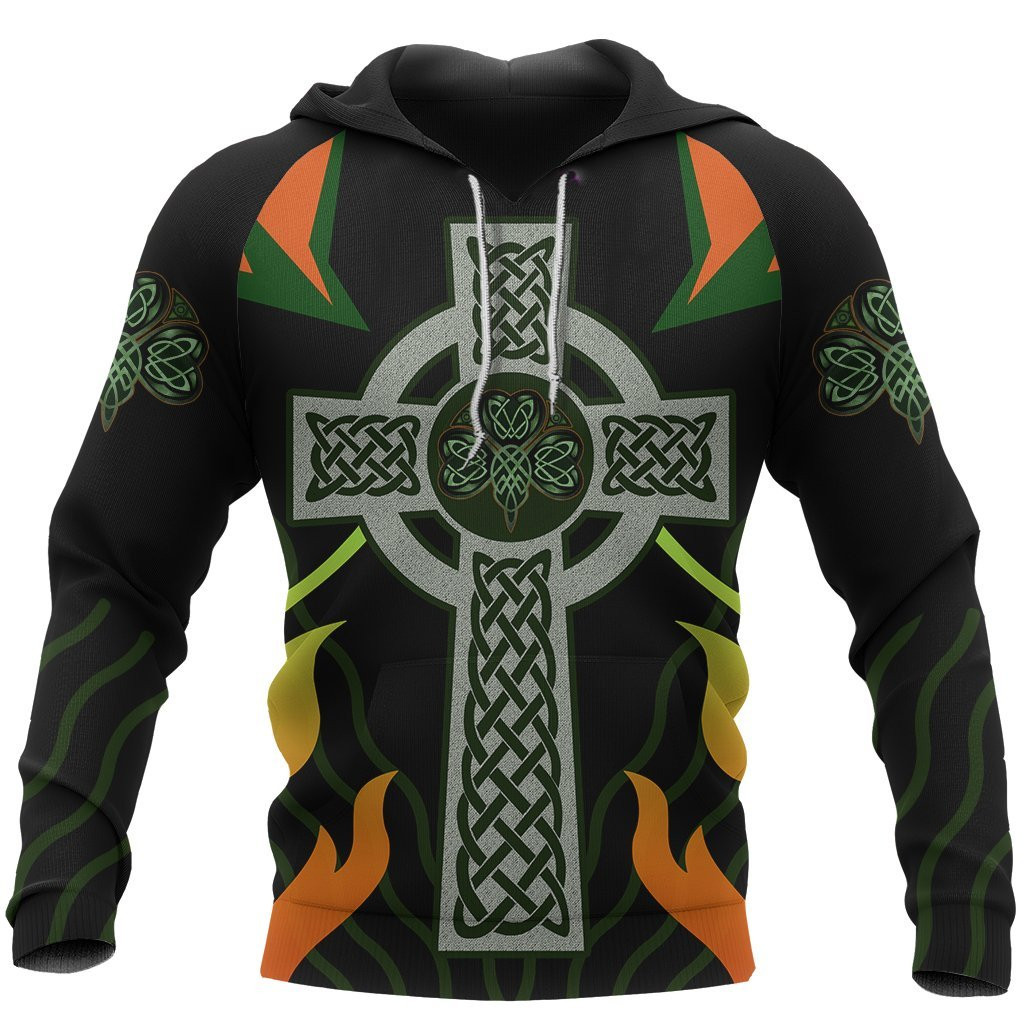 Irish Celtic Cross Shamrock 3D All Over Printed Shirts For Men And Women Tt0129