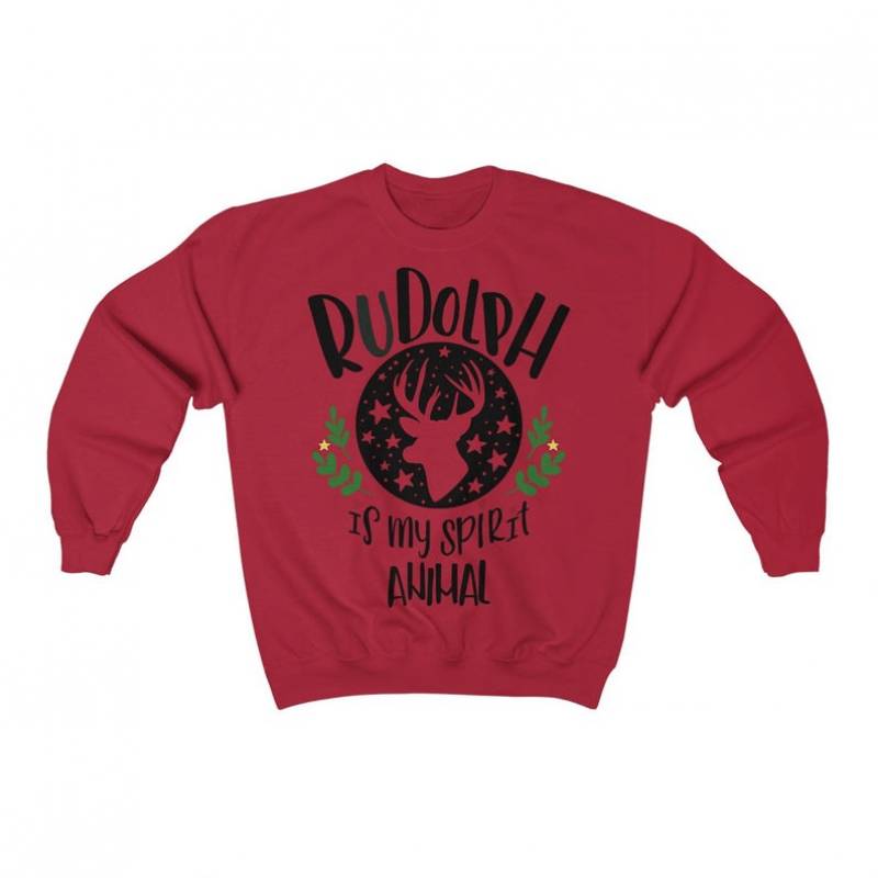 Rudolph Is My Spirit Animal Christmas Sweatshirt