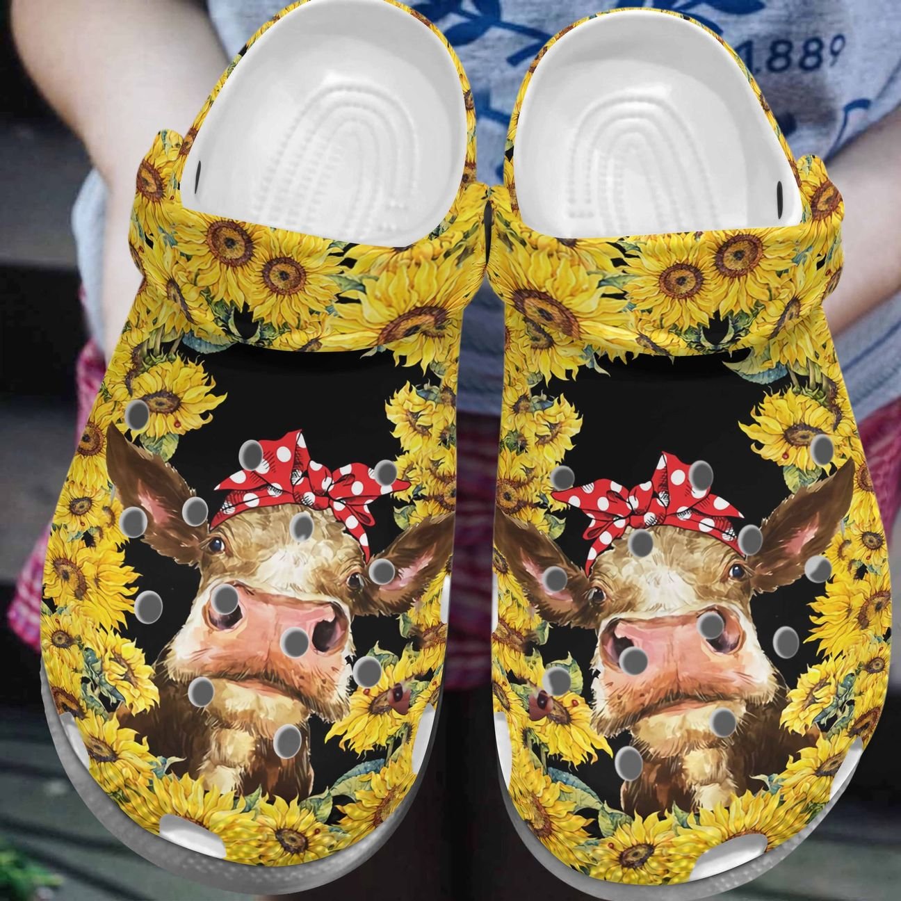 Cow Personalized Clog, Custom Name, Text, Color, Number Fashion Style For Women, Men, Kid, Print 3D Hello