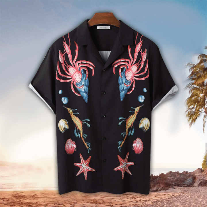 Lobster Hawaii Button Up Shirt Ha35755