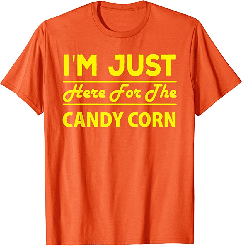 Candy Corn Costume Thanksgiving Halloween Party Kids Women T-Shirt