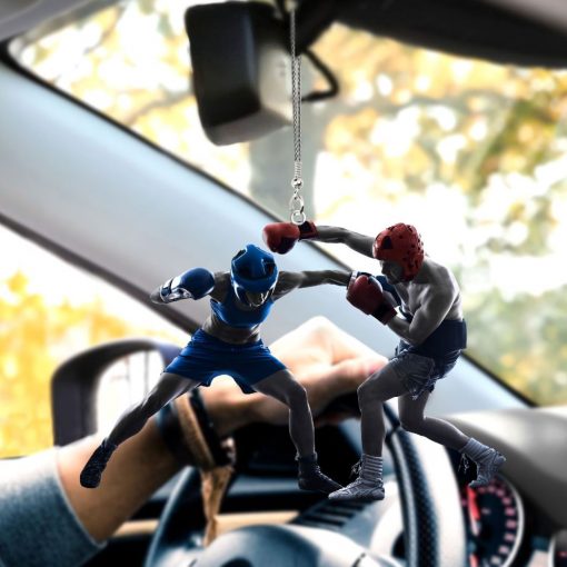 Boxing Girl Kickboxing Car Hanging Ornament