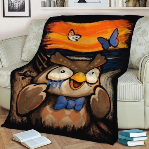 Animal Crossing Scream Fleece Blanket Gift For Fan, Premium Comfy Sofa Throw Blanket Gift