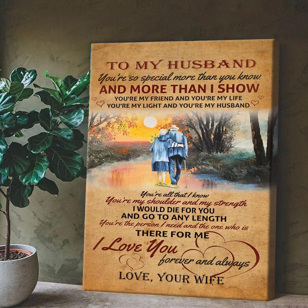 Special More Than You Know Canvas Gift For Husband, Gift From Wife