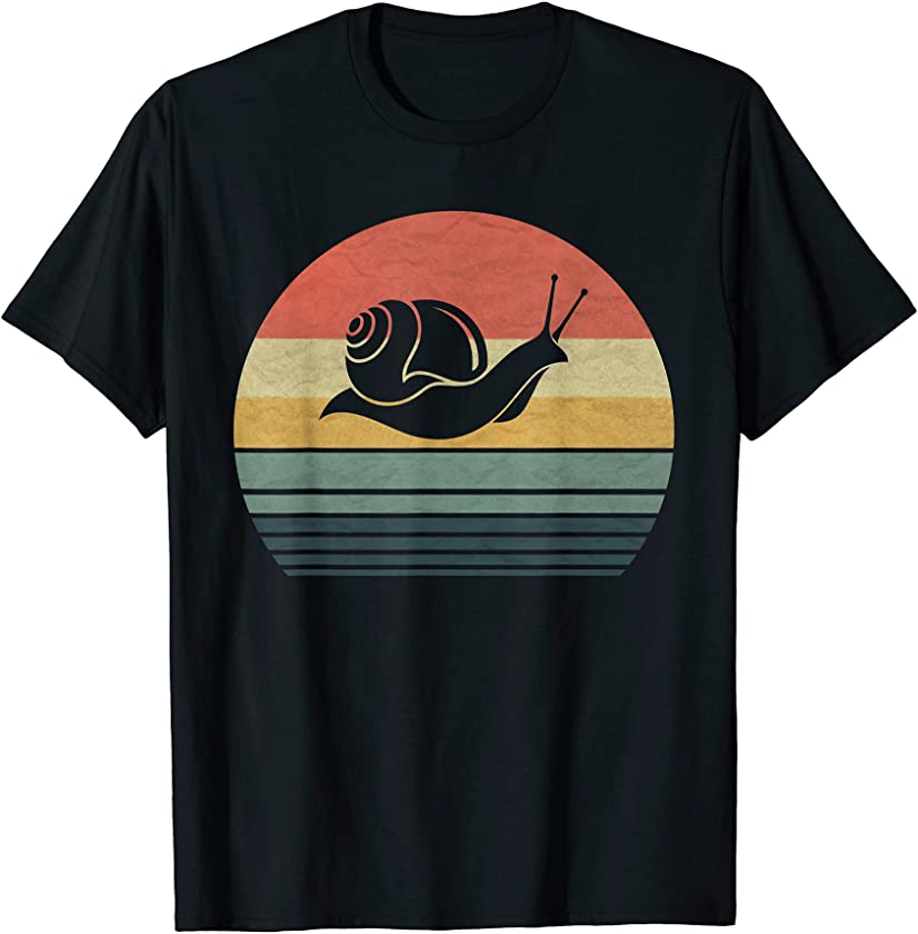 Retro Vintage Snail T-Shirt Gift For Family Love Animals T-Shirt