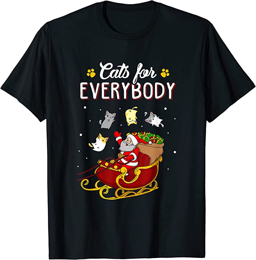 Cats For Everybody Ugly Christmas Cat Swea T-Shirt