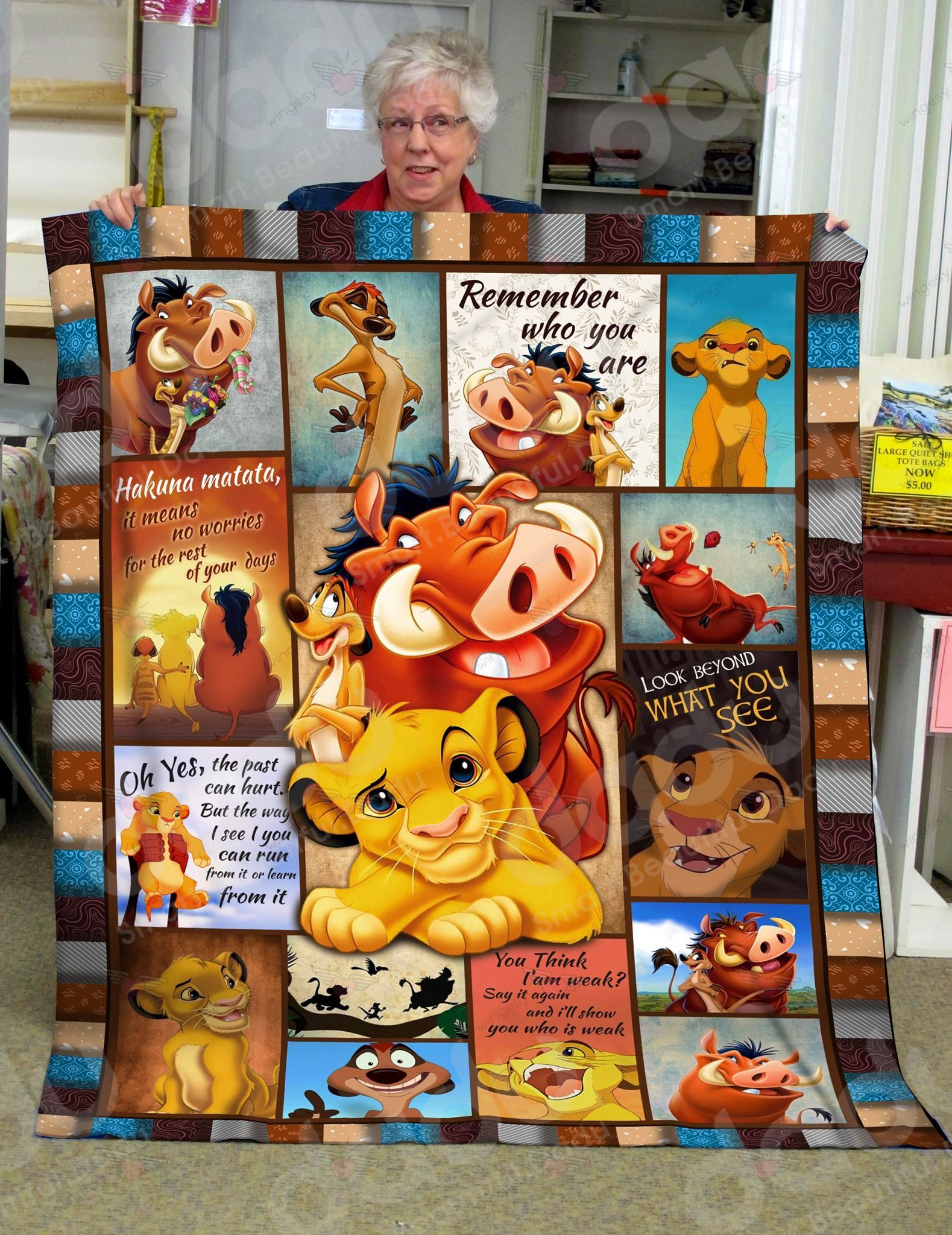 Cartoon Cartoon Simba Team Quilt Blanket-QT101066Qa