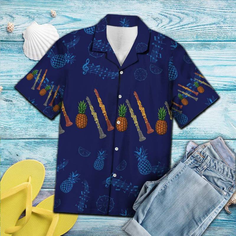 Clarinet Pineapple Hawaii Shirt Ha110909