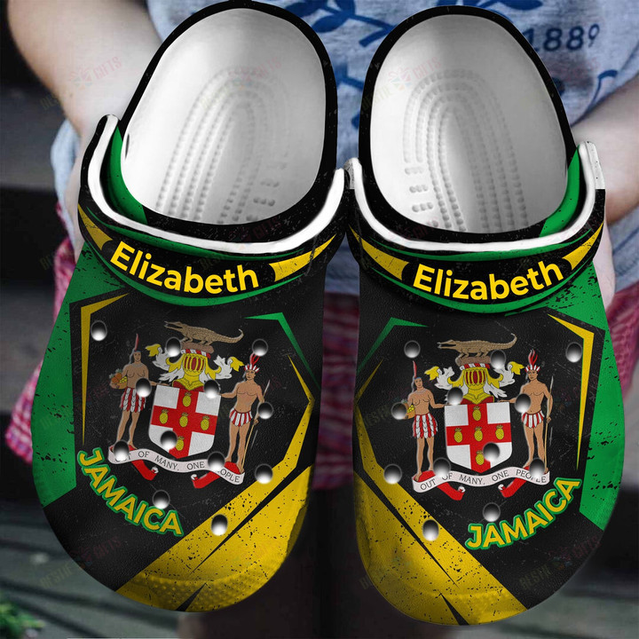 Personalized Jamaica Flag Cover Crocs Classic Clogs Shoes ...