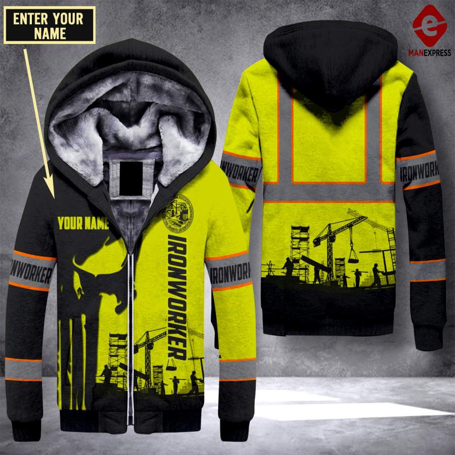 CUSTOMIZED IRONWORKER FLEECE HOODIE LMT