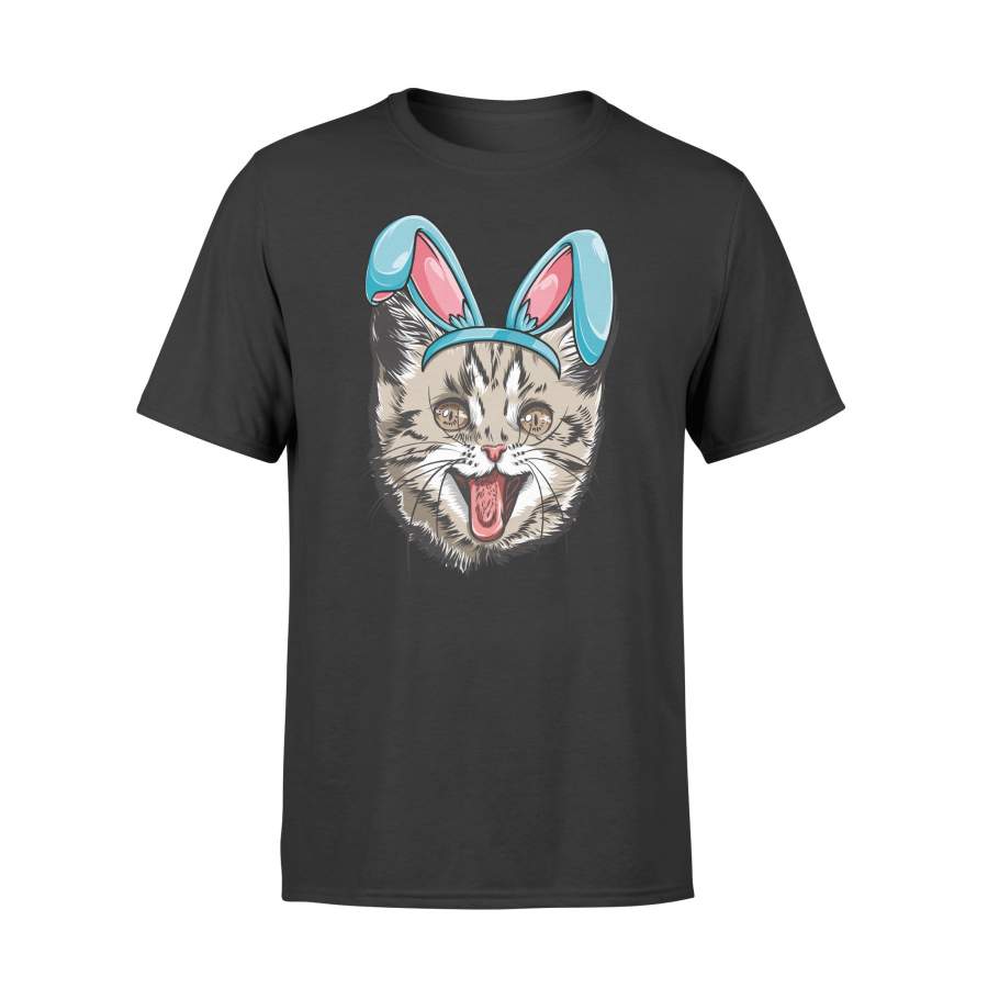 Easter Bunny Cat  Kitty Kitten Girls Boys Kids Women T Shirt