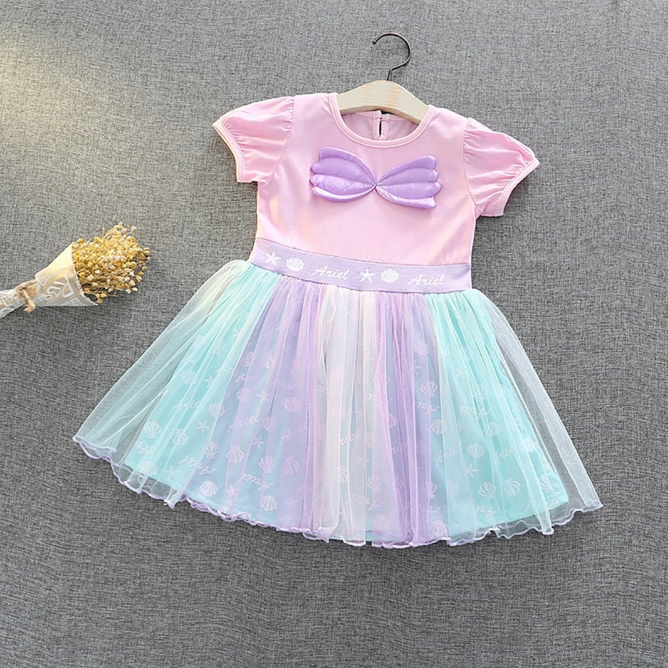 1-6 Years Toddler Girl Princess Dress Kids Mermaid Elsa Sofia Alice Cinderella Dress Baby Girls Birthday Party Christmas Costume alx