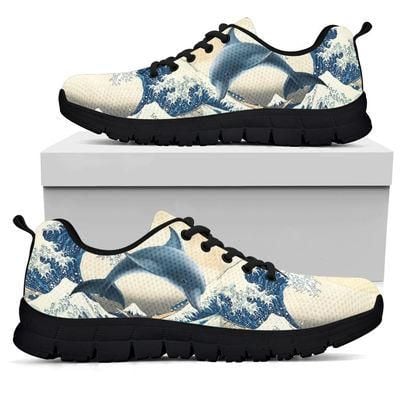 Dolphin Beach Sneakers Shoes For Women, Shoes For Men Sneaker Custom Shoes