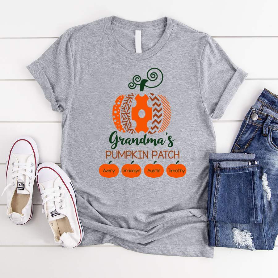 Grandma’s Pumpkin Patch – Little Pumpkins | Personalized T-shirt