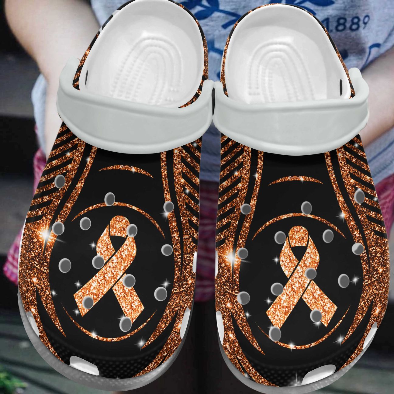 Multiple Sclerosis Personalized Clog, Custom Name, Text, Color, Number Fashion Style For Women, Men, Kid, Print 3D Raising Awareness