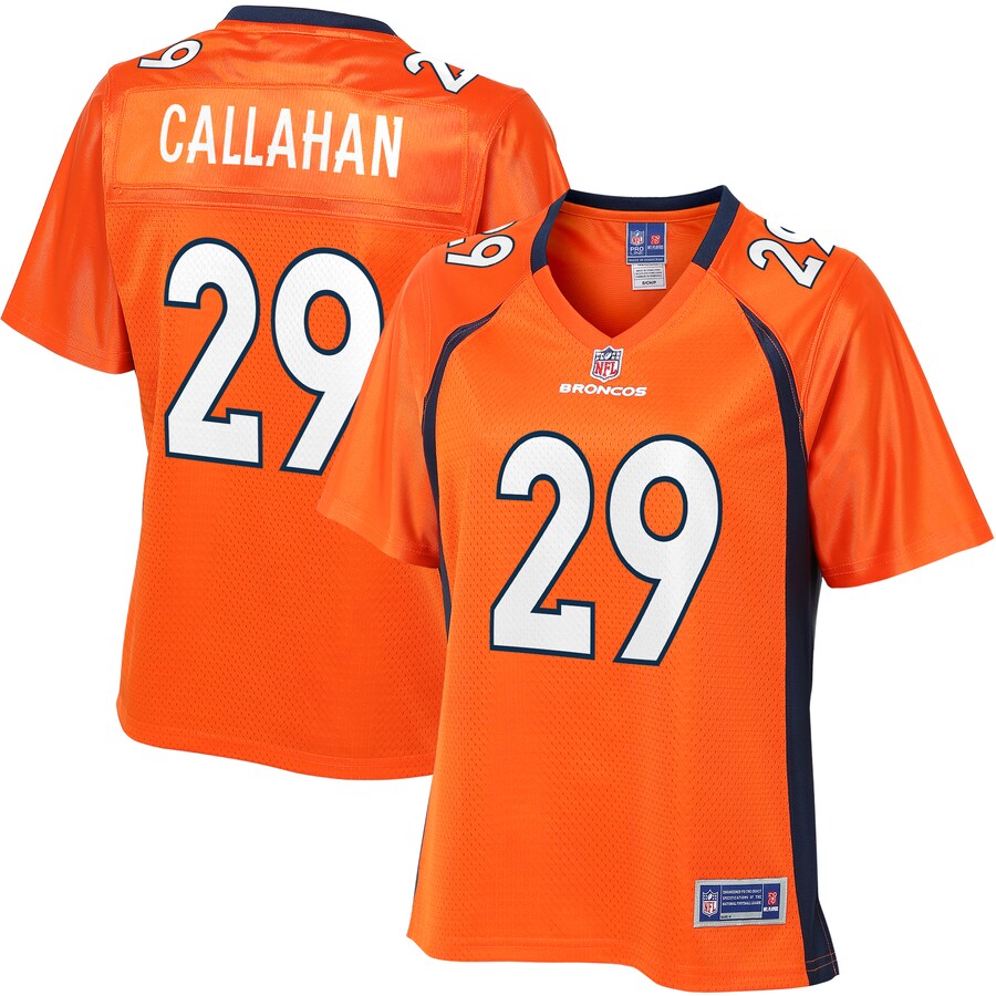 Bryce Callahan Denver Broncos NFL Pro Line Womens Primary Player Jersey – Orange