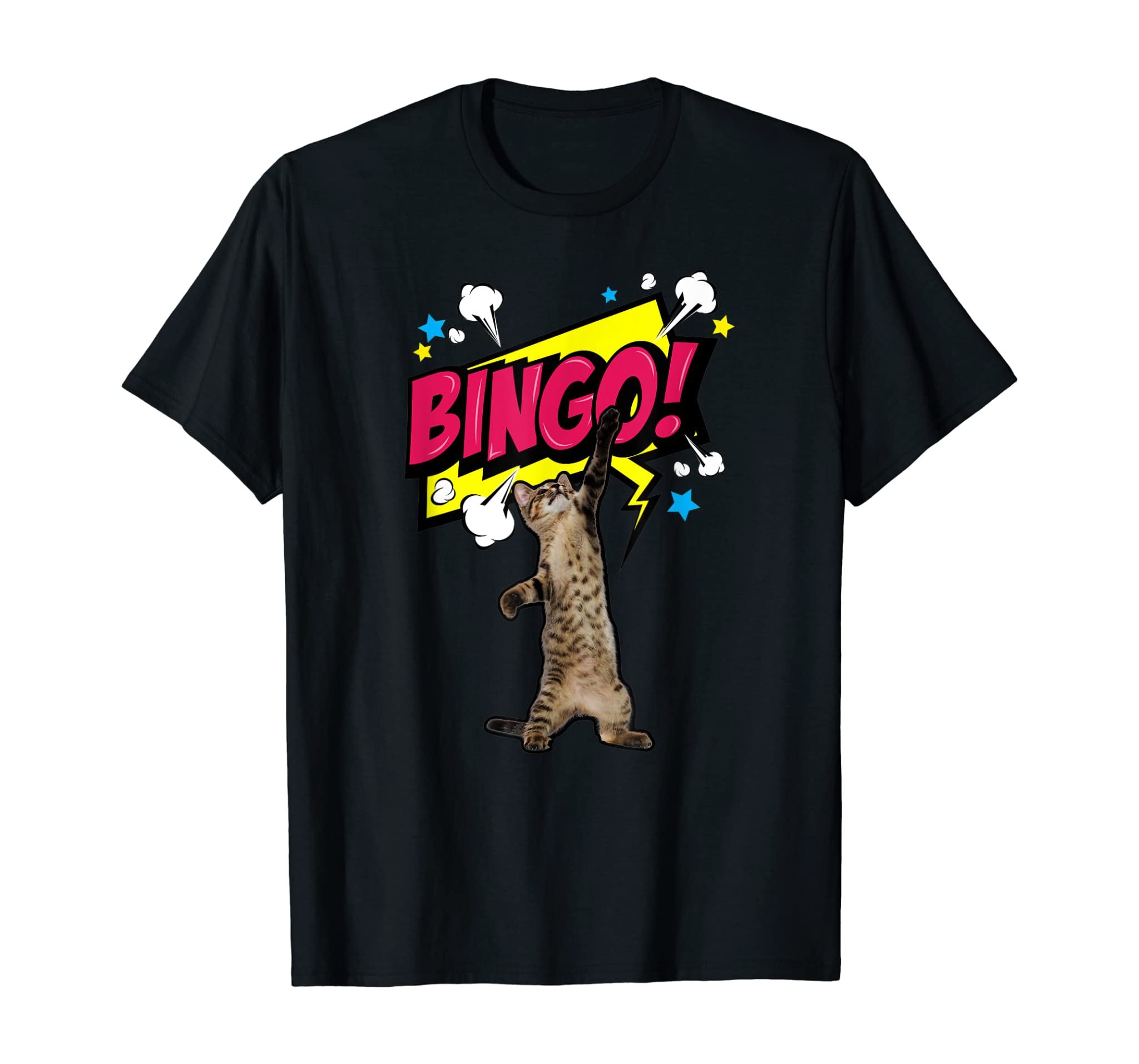 Bingo Caller Shirt, Bingo Shirts for Women Retro Cats Bingo