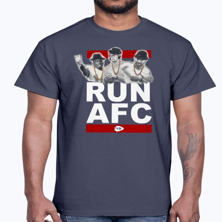 RUN AFC SHIRT Patrick Mahomes and Travis Kelce – Kansas City Chiefs