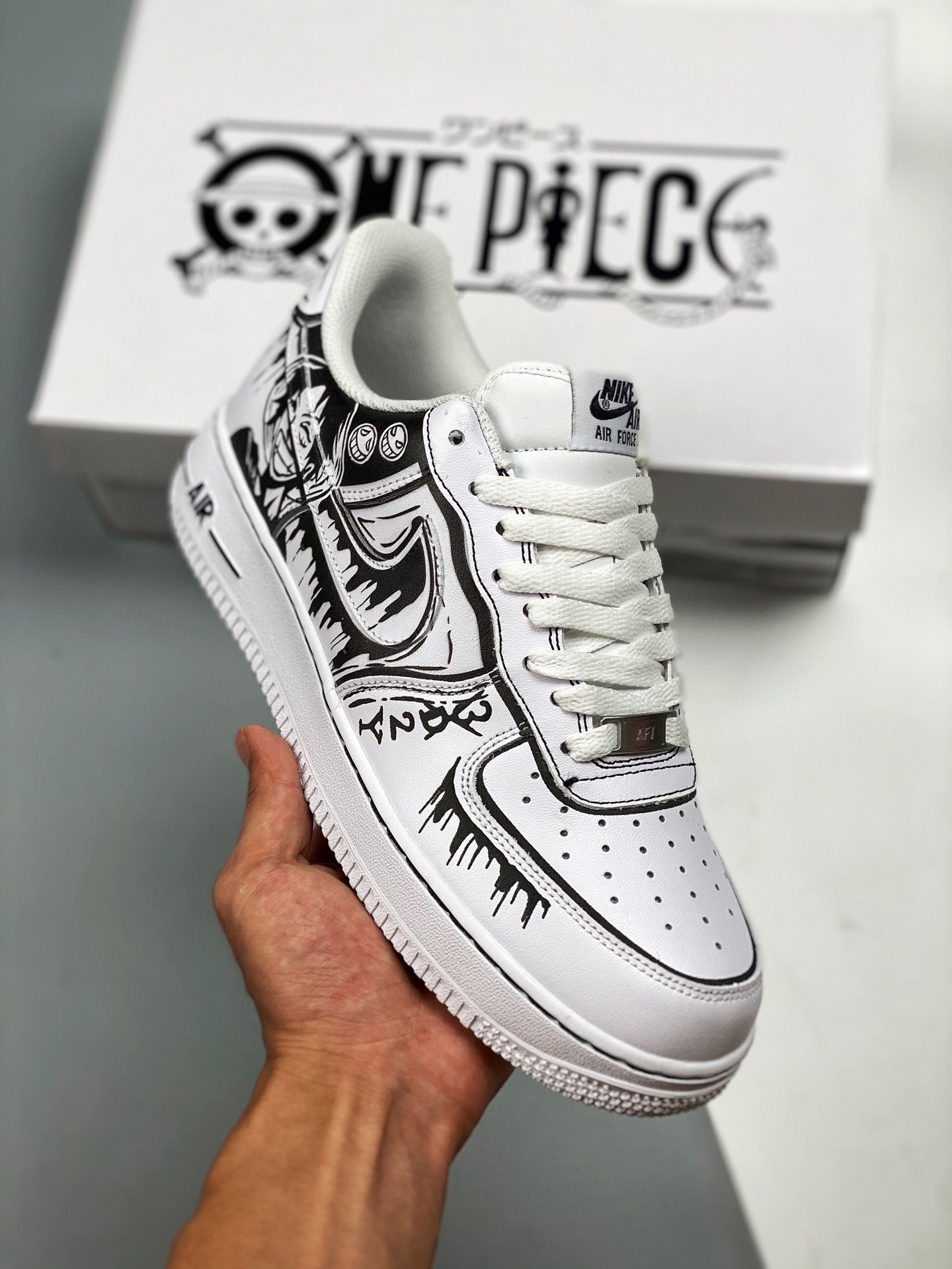 Custom Nike Air Force 1 One Piece WhiteBlack 5341030