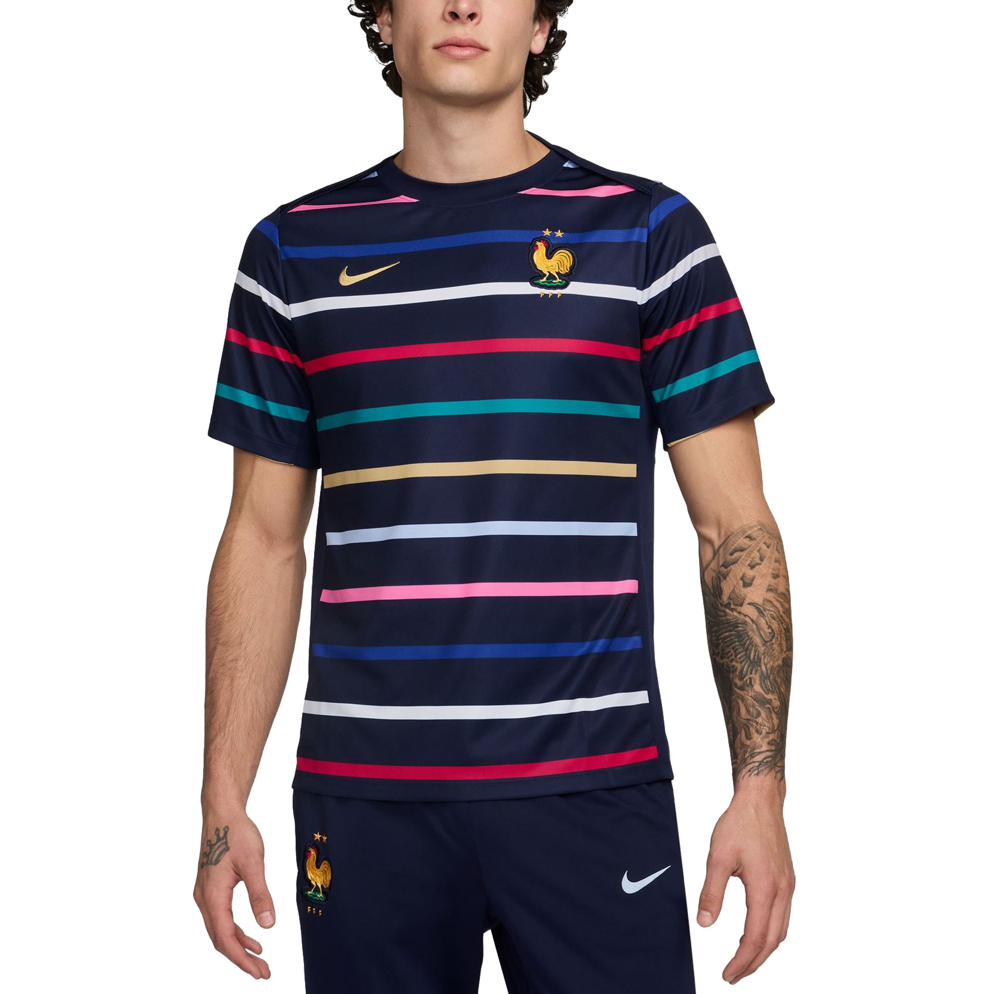 France National Team 2024 Academy Pro Pre-Match Top – Blue