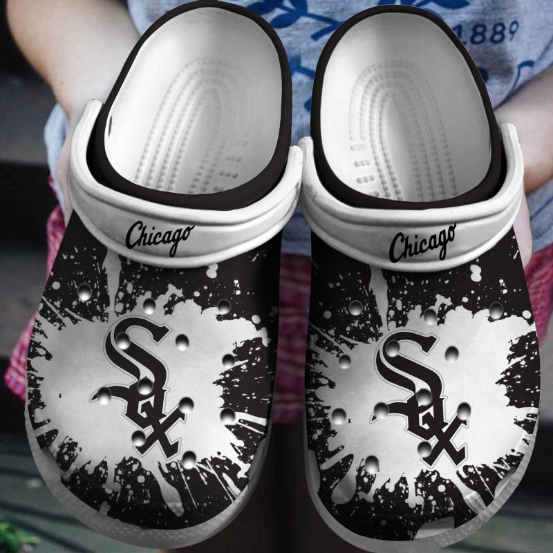 Chicago White Sox White-Black Clog Shoesshoes Trusted Shopping Online In The World