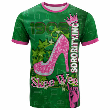 Alpha Kappa Alpha T-Shirt – Custom Sorority Skee Wee Hand T-Shirt