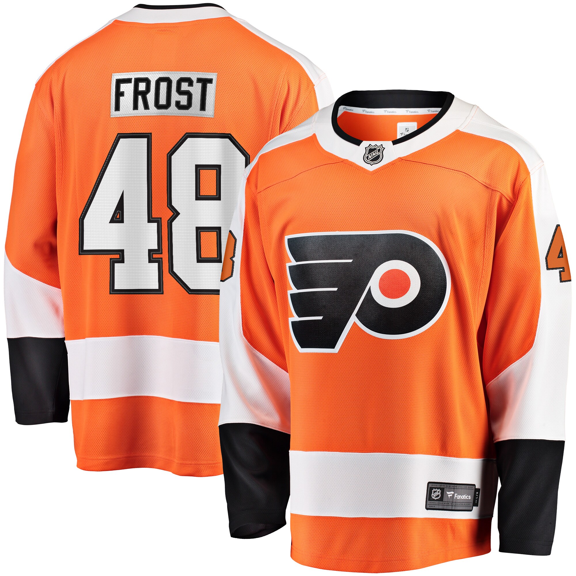 Morgan Frost Philadelphia Flyers Branded Breakaway Player Jersey – Orange