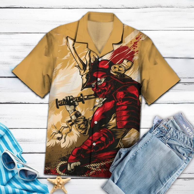 Amazing Samurai Hawaii Shirt Ha60992