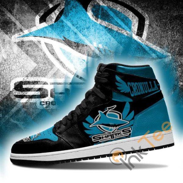 Cronulla Sutherland Sharks Nrl Sport Custom Sneakers It571 Air Jordan Sneaker Air Jordan High Sneakers