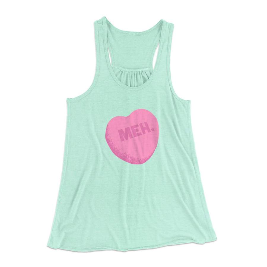 Meh. Candy Heart Women’s Flowey Racerback Tank Top