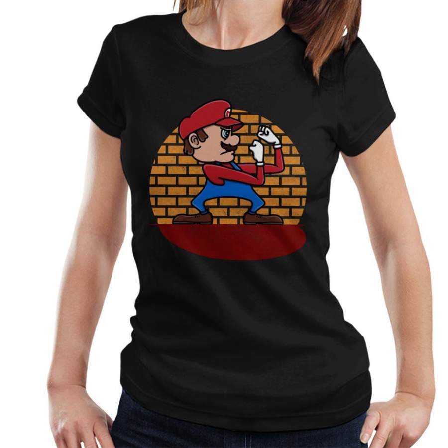 Super Mario Fighting Italian Women’s T-Shirt