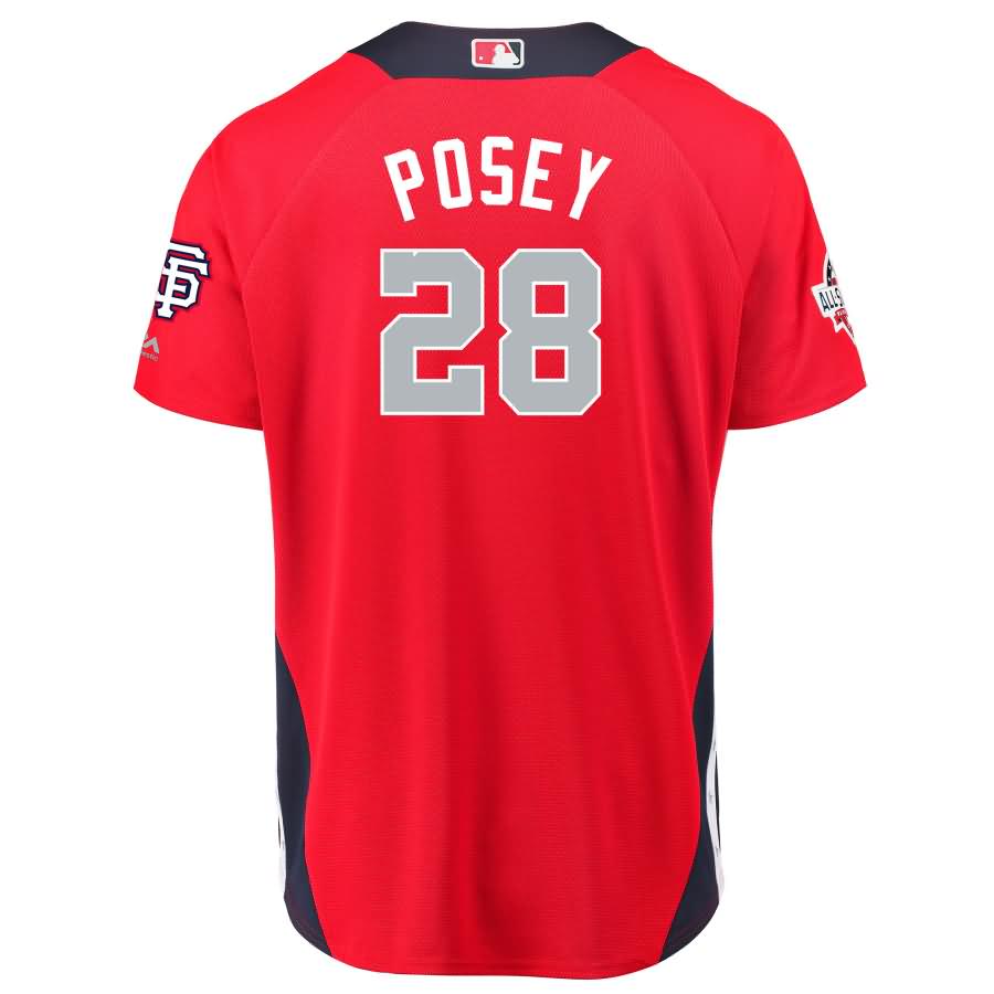 Buster Posey National League Majestic 2018 MLB All-star Game Home Run Derby Player Jersey – Red