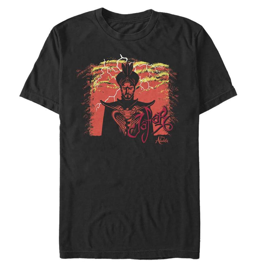 Aladdin Men’s Artistic Stormy Jafar  T Shirt