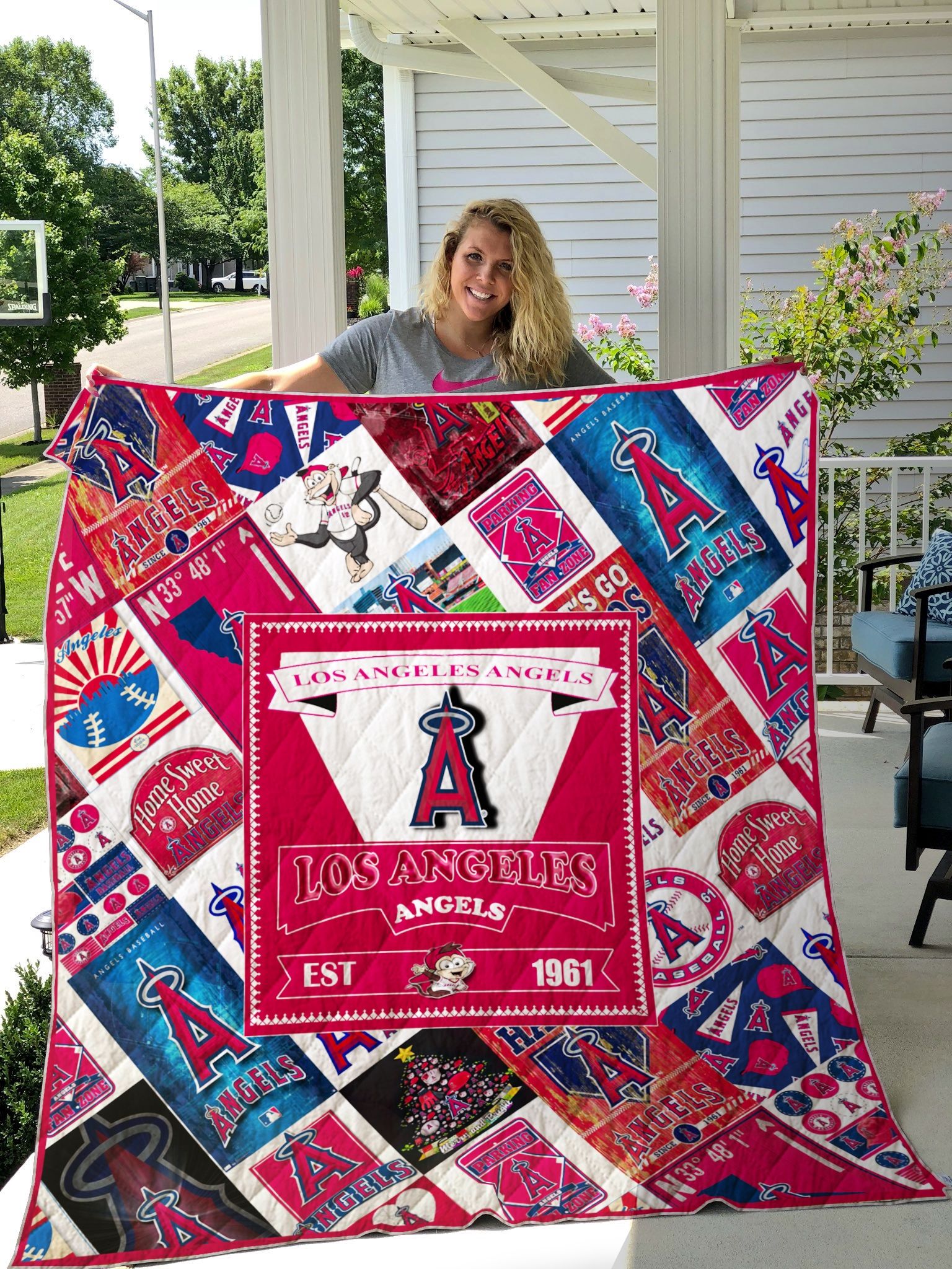 Los Angeles Angels Quilt Blanket