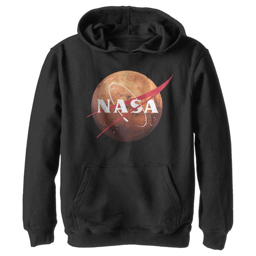 NASA Boy’s Mars Logo  Lightweight Hoodie