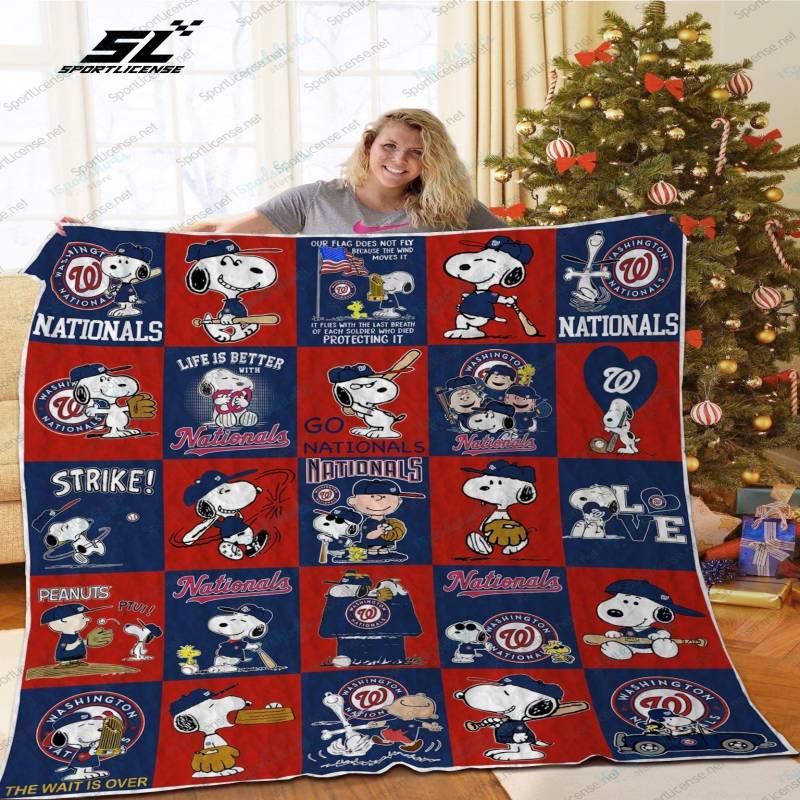 H Washington Nationals DN Quilt Blanket Ver SP