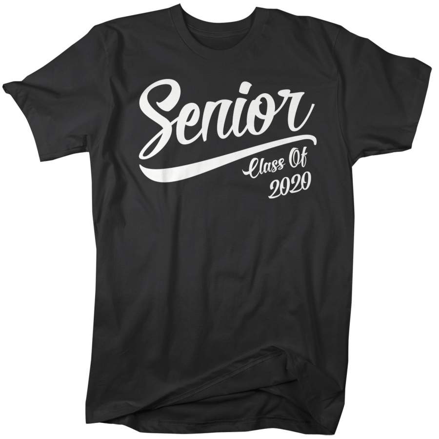 Men’s Senior Class 2020 T-Shirt Graduation Retro Vintage Tee TShirt Graduation Gift Idea Shirts