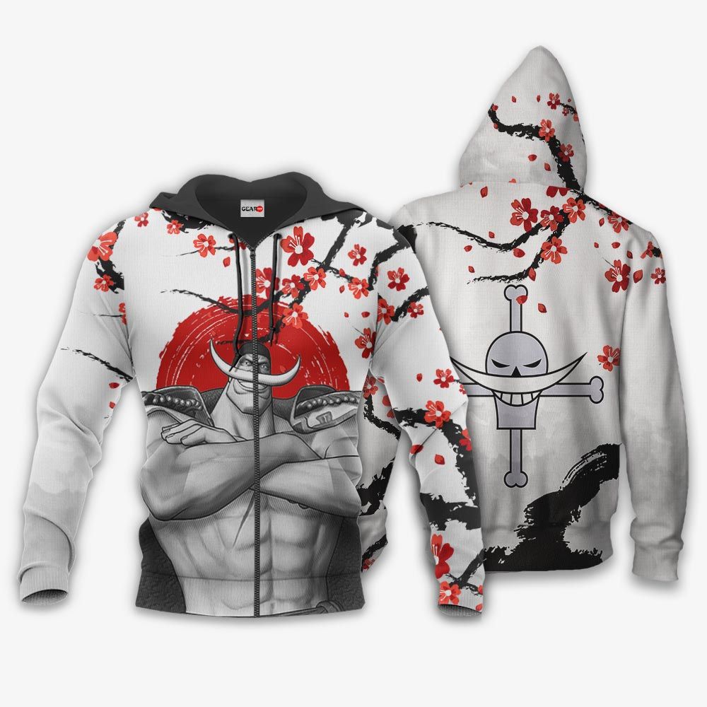 Whitebeard Pirates Hoodie Custom Japan Style One Piece Anime Shirt